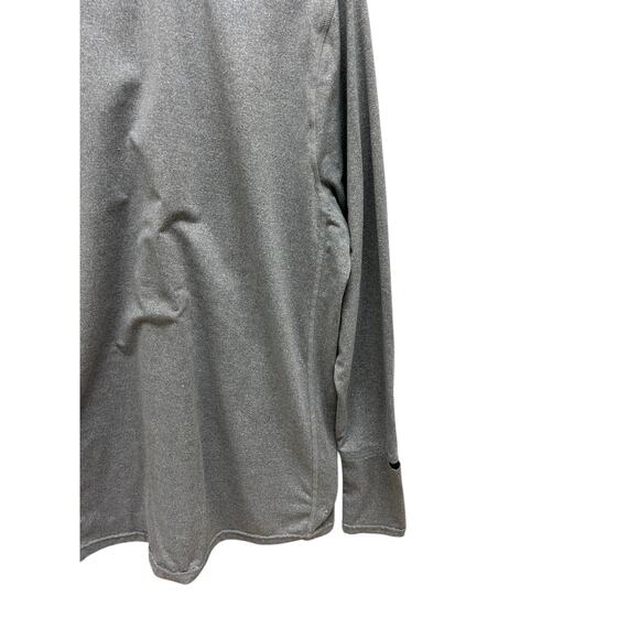 Mountain High Outfitters Tech 1/4 Zip Large Gray Pullover‎ Thumbholes Mens Top - Picture 4 of 7